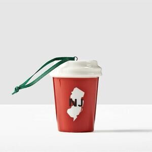 NWOT! Starbucks 2016 New Jersey Red Cup Ornament